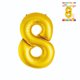 thumbnail image 1 of Globo papel metal dorado N8, 1 of 1