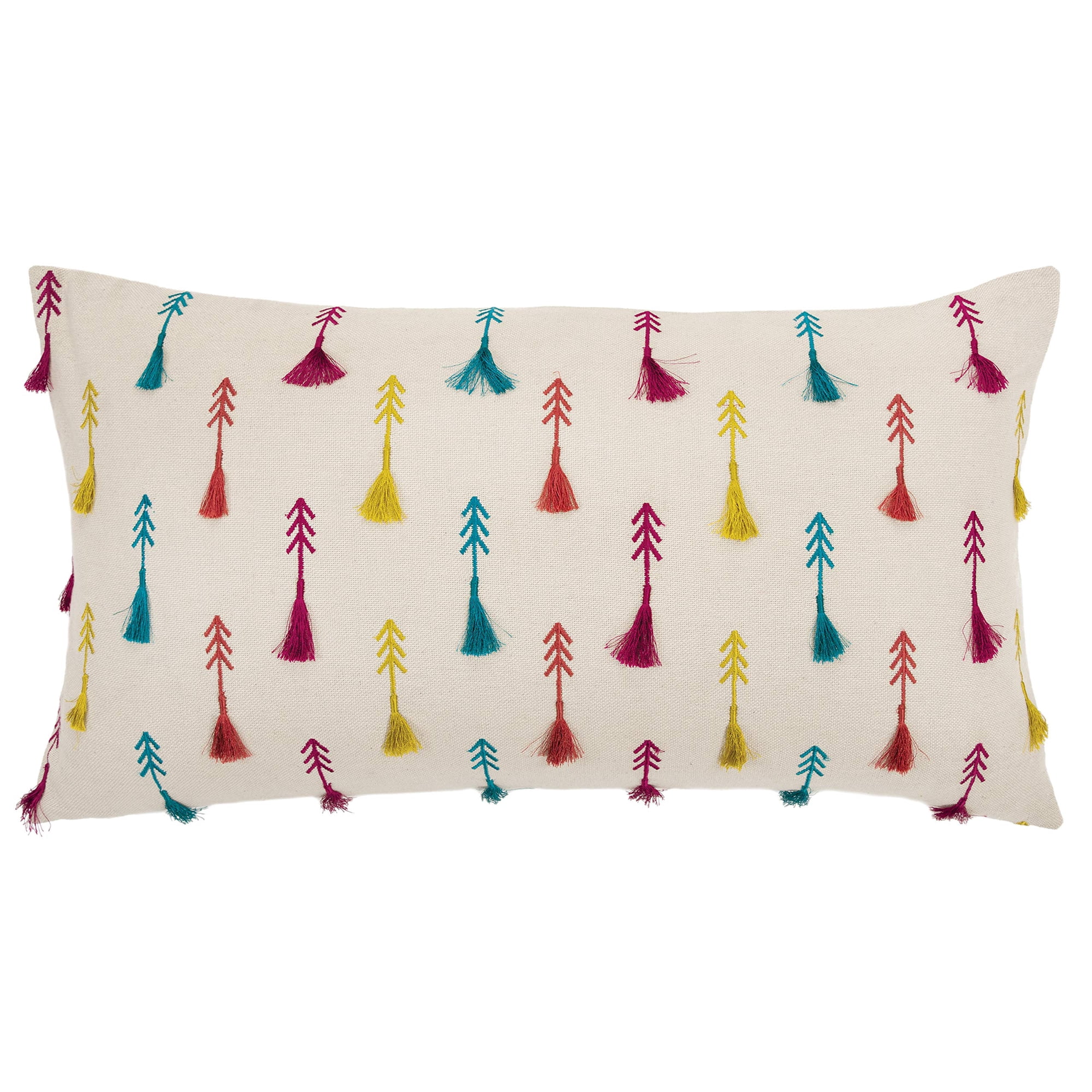 Almohada Rizzy Home Down De 14 X 26 Cm Con Funda De Algodón Con Estampado De Flechas