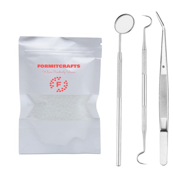 Perlas de cuentas termoplásticas Formit Crafts 25 g con herramientas dentales