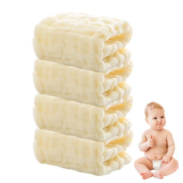 Toallitas para bebé: toallitas suaves y absorbentes para el rostro (paquete de 4)