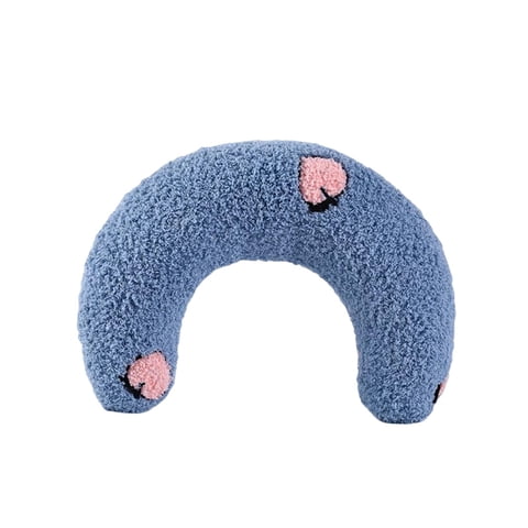 Ioensy - Cojín De Almohada Para El Cuello Para Mascotas, Juguete Para Masticar De Peluche Para Perro, Gatito, Gato, Azul