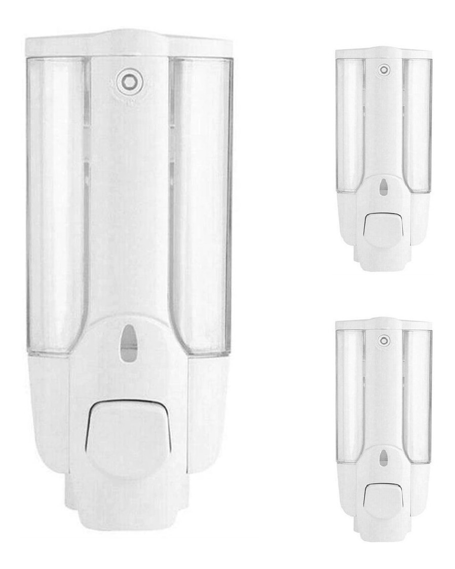 Genérico - Pack 3 Dispensador De Jabón Liquido, Alcohol Gel, Shampoo