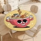 thumbnail image 4 of Ramen theme Fitted Round Tablecloths Elastic Edged Table Covers Waterproof Table Cloth For Kitchen Holiday Party Tables Decor 150cm, 4 of 6