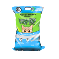 Topk-9 - Arena Sanitaria Aglutinante Iones De Plata 10 Kilos Talco Bebe