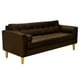 thumbnail image 2 of Sofa Retro 3cg Felpa 01 Chocolate, 2 of 6