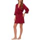 thumbnail image 4 of INSPIRE CHIC Conjunto de Pijama de Satén para Mujer con Encaje, Camisón y Bata de 2 Piezas, Ropa de Dormir con Manga 3/4 L Roja, 4 of 6