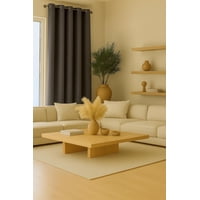 Clems - Cortina Engomada Termica 100% Blackout 140X225 Gris Oscuro 140X225