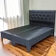 thumbnail image 2 of Base y Respaldo De Cama Dos plazas Diseño capitoné Con Perlas, 2 of 3