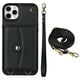 thumbnail image 1 of Crossbody PU Leather Wallet Case For IPhone 14 13 12 Mini 11 Pro X XS Max XR 8 7 SE 2020 2022 Card Slots Magnetic Lanyard Phone Cover, 1 of 3