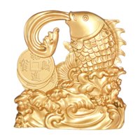 Bothyi - Goldfish Statue Creative Crafts Aley Figurine Para Estantes De La Sala De Té Gabinete De Televisión