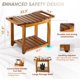 thumbnail image 4 of Banco de ducha BLUEWEST con estante de almacenamiento, 4 of 7