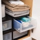 thumbnail image 5 of Organizador de cajones IRIS USA, 6 litros, apilable, paquete de 4, negro, 5 of 8