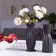 thumbnail image 2 of Juego de 2 jarrones florales negros para decoración, de cerámica de 20 cm, ideal como regalo para mesa, centro de mesa, sala de estar y oficina., 2 of 6