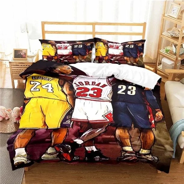 American Basketball Star No. 3 Bedding Set Boys Girls Twin Queen Size Duvet Cover Pillowcase Bed Kids Adult Home TextileextileBed Sheets