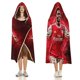thumbnail image 3 of Bukayo Saka Manta Capa con Capucha Anti-Bolitas, Manta de Lana Ártica Suave, Manta Portátil de Felpa Ligera y Lujosa, Poncho para Siesta en Casa y Oficina,100*130cm, 3 of 6