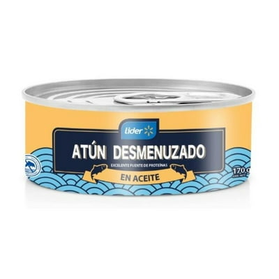 Atún Desmenuzado Aceite Lata Drenado 120 G - Neto 170 G Lider