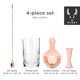 thumbnail image 4 of Juego de 4 coladores para mezclar vasos Bartender Kit Viski Copper, 4 of 9