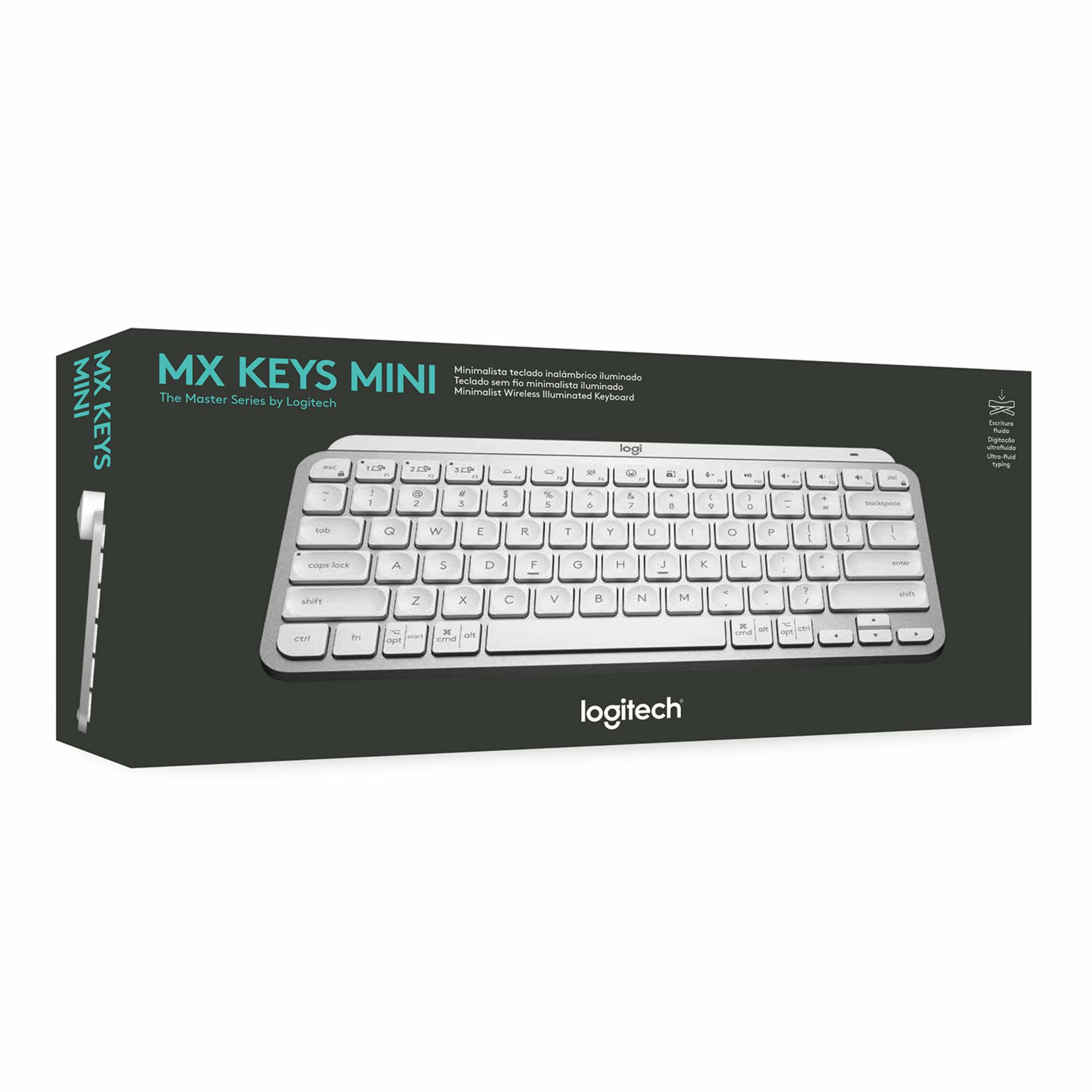 Logitech - Teclado Mx Keys Mini Gris Claro
