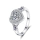 thumbnail image 1 of Anillos de Corazón para Mujer, Anillos de Compromiso y Boda de Plata Esterlina 925, Anillo de Diamante de Moissanita 1 Uds Color D VVS1 para Aniversario y Promesa con Certificado, 1 of 8