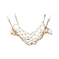 Ioensy - Cuerda Para Columpio De Loro Con Red De Escalada Para Pájaros Con Ganchos De Hebillas Para Conures Budgie 50Cmx40Cm