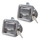 thumbnail image 4 of 2pcs Marine Yacht RV Acero Inoxidable Tear Drop Style Caja De Herramientas Pestillo Y Llave, 4 of 5