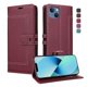 thumbnail image 1 of Premium Wallet Case for iPhone 15 with Card Slots & Kickstand, Flip Cover Red, 1 of 6