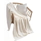 thumbnail image 2 of Manta De Sofá Con Flecos De Soga 130cmx180cm Color Blanca, 2 of 4