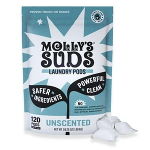 Detergente En Cápsulas Molly'S Suds Sin Perfume, 120 Unidades