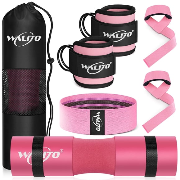 Juego de mancuernas WALITO para Hip Thrust con accesorios, 8 unidades