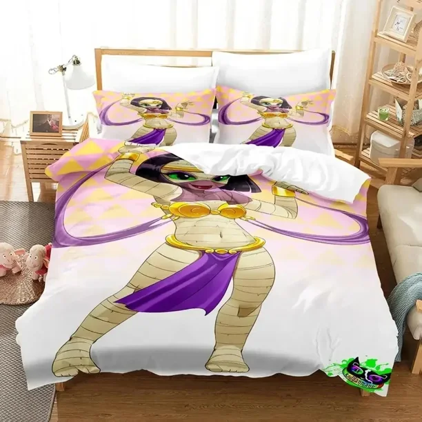 Mummy Girls Anime Bedding Set Duvet Cover Bed Set Quilt Cover Pillowcase Comforter king Queen Size Boys Adult Bedding Set