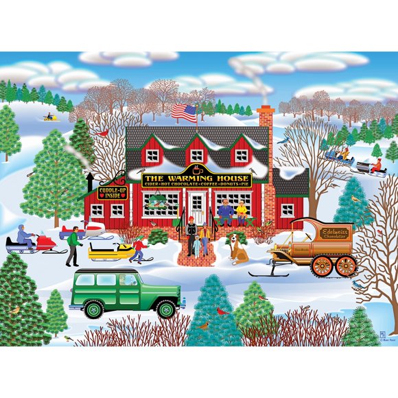 Rompecabezas RoseArt Home Country Warming House, 1000 piezas