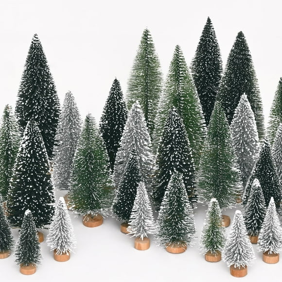 Cepillos para botellas Waipfaru para decoración navideña, 21 unidades