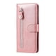 thumbnail image 3 of Funda con Cremallera para Xiaomi Poco F6 Pro, Carcasa Cartera de Cuero PU con Soporte y Tarjetero, 3 of 6
