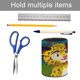thumbnail image 5 of Leo y Tig-theme Cylinder Pen Holder Pencil Organizer with Flannel Lining PVC Leather Material Cardboard Base for study work 10*8CM, 5 of 6