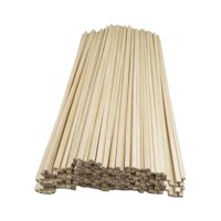 Magideal - 100 Piezas De Palos Cuadrados De Madera Sin Terminar, Pequeñas Tiras Largas Y Lisas, Para Manualidades, Decoración Del Hogar, Manualidades Para Niños, 25 Cm