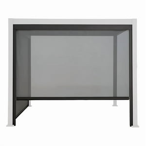 Cortina Manual Zipscreen Vincenzi 2,71 Mts Para Pérgola Bioclimática