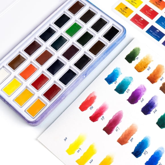 Set de acuarelas Paul Rubens 24 colores vivos en caja de bolsillo