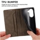 thumbnail image 2 of Funda tipo cartera con bloqueo RFID para Xiaomi Poco X7 Pro Con tapa abatible, portatarjetas, cierre magnético, TPU y soporte Marrón, 2 of 6