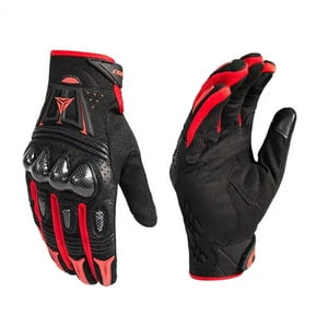 Guantes Rojos Para Motociclismo Motowolf 0304