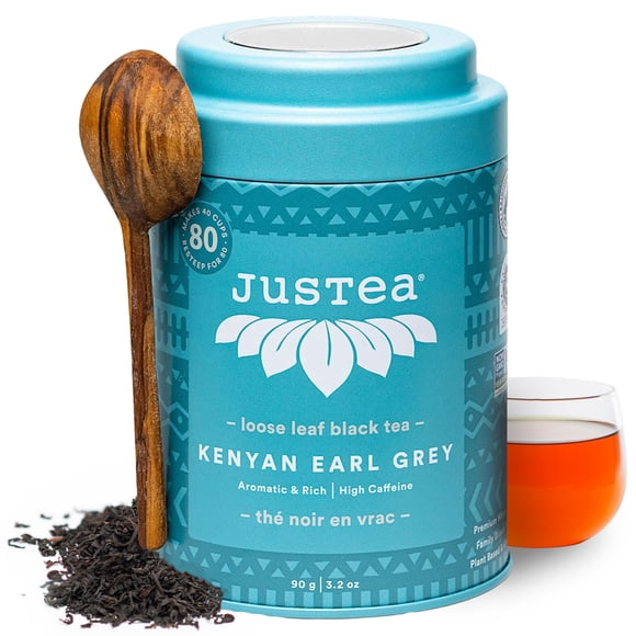 Té negro Earl Grey de hoja suelta JusTea de Kenia 90 g