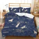 thumbnail image 2 of Butterflys Birds Flying Animal Duvet Cover 3D Print Bedding Set Comforter Linen Pillowcases Single Double King Queen Gift, 2 of 5