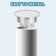 thumbnail image 4 of Uxcell Tapa de Agujero de Chimenea, 110mm(4.3 Pulgadas) Ajustable en Hermeticidad Tapa Redonda de Acero Inoxidable para Tubo de Estufa, Tono Plateado, 4 of 5