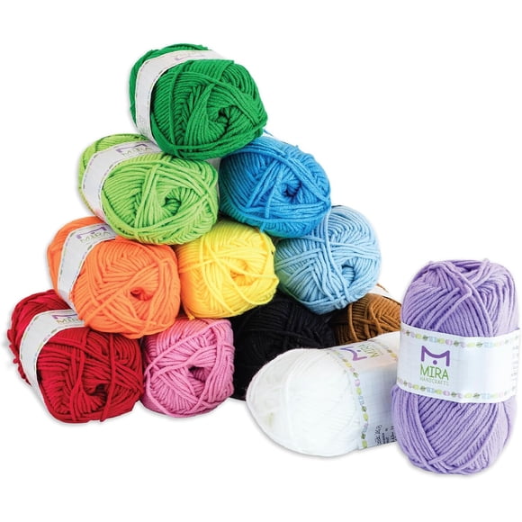 Hilo Acrílico Mira HandCrafts 12x50g 1199 m Arcoíris