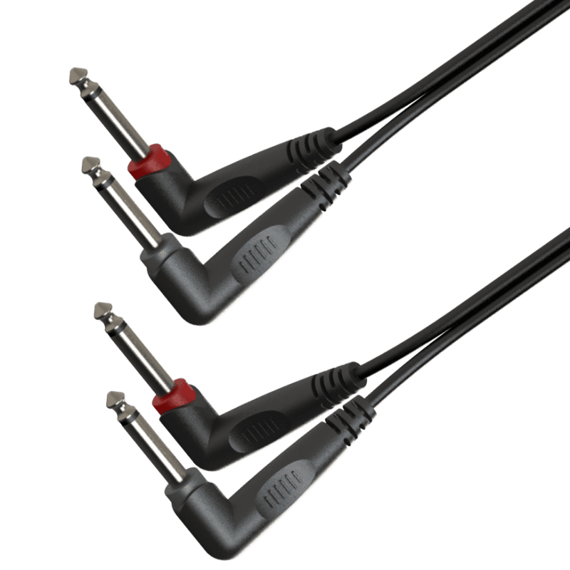 Cable Doble Jack Mono 6,3 Mm A Jack Mono 6,3 Mm – Roxtone