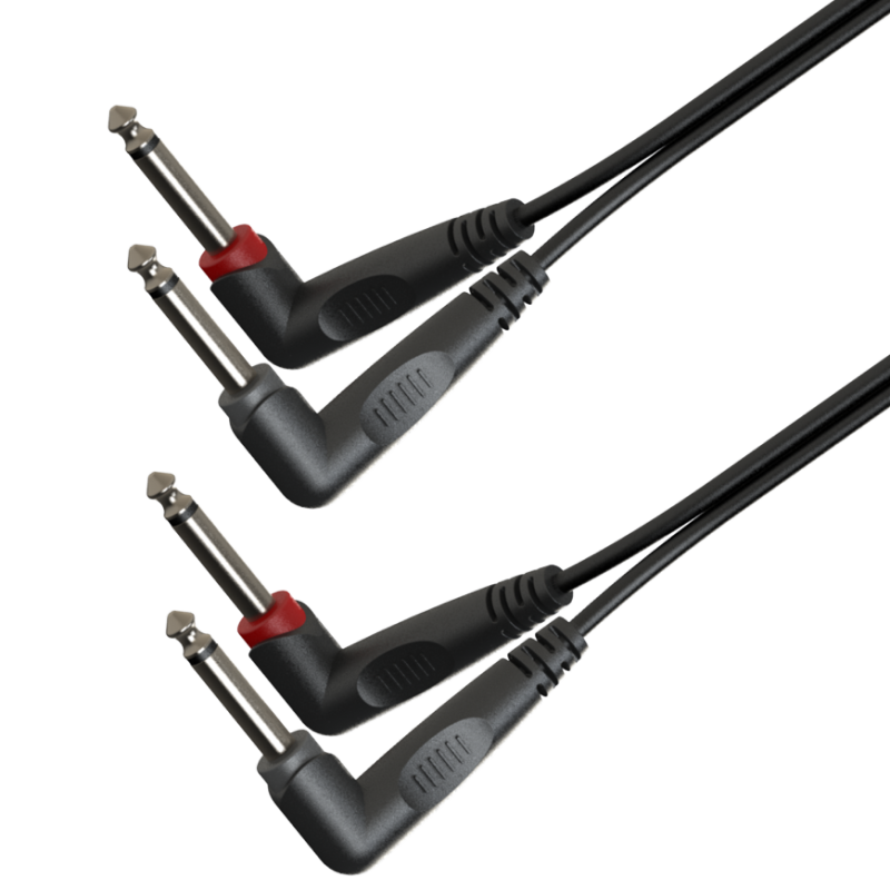 Cable Doble Jack Mono 6,3 Mm A Jack Mono 6,3 Mm – Roxtone