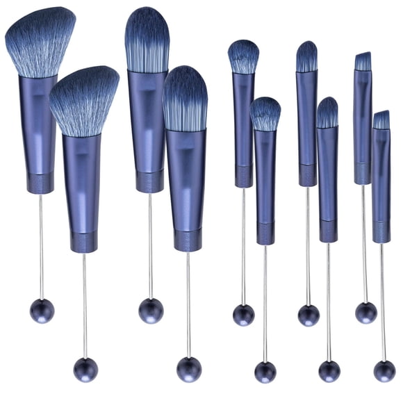 Brochas de Maquillaje AllGemDiy 10 piezas Estampado Leopardo Kit DIY