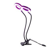 Xusx111 - Cultivar Luces Para Plantas De Interior, Led Crecer Luz Con Clip, Actualización Led Clip En Luces De Plantas, Espectro Completo Led Planta Crecer Lámpara Con 3 Modos, Temporizador Automático