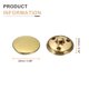 thumbnail image 2 of Uxcell 10pcs Botón de Metal Antiguo 25mm Botones Redondos de Costura de Metal Oro, 2 of 7