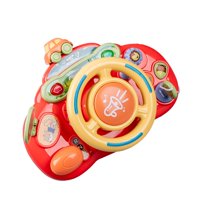 Bothyi - Volante Eléctrico De Juguete Portátil Mini Para Bebés De 1, 2, 3, 4 Y 5 Años, Color Rojo