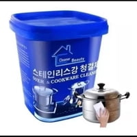 León Import - Limpia Ollas De 500Gr Potente Pasta Limpiadora Acero Cocina